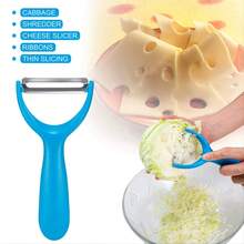 Caperci 3 件装不锈钢 Y 型削皮器 - 厨房蔬果削皮器，带切丝刀片、锯齿刀片和直刀片 - 3-Pack Y-Peeler - 查看 4