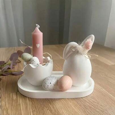 2pcs/Set Rabbit Egg & Chicken Egg Mold, Silicone Mold For Crafts, Resin Mold, Easy Demold, Ideal For Easter And Holiday Decorations