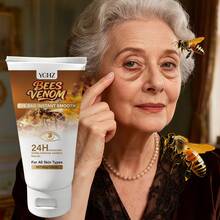 YCHZ 蜂毒胶原蛋白紧致眼霜 - 24小时深层补水，淡化黑眼圈；低敏纯素配方；无动物实验；男女皆宜的成人护肤品；专为减少眼袋和皱纹而设计；无需用电；日常护肤必备；时尚包装；保湿成分 - 80克 - 80g - 查看 2