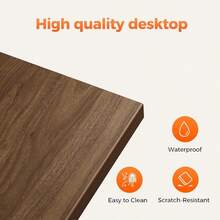 Desk, Computer Desk, Mericonia 59 Inch Large L Shaped Desk, Simple Corner Gaming Desk With CPU Stand Hooks, Computer Desk Home, Bedroom Office Workspace, Walnut - Walnut + 59 Inch - View 8