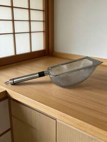 Pala de acero inoxidable con malla para arena de gato, pala profunda de mango largo, revestimiento antiadherente, adecuada para la caja de arena de gato, pala para excrementos de gatito - Multicolor - Ver 13