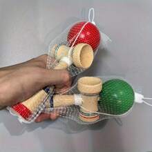 1pc Classic Wooden Sword Yo-Yo Toy, Traditional Handmade Balancing Skill Game Toy, Helps Improve Hand-Eye Coordination, Attention And Motor Skills, Suitable For Children, Teens And Adults Interactive Games, Great For Birthday Gifts, Classroom Rewards, Carnival Prizes, Party Favors, Christmas, Halloween, Easter, Thanksgiving Gifts, Stocking Stuffers - Multicolor - View 7