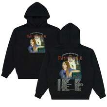 Maya Hawke MAITREYA CORSO Tour Hoodies Graphic Hoody Men Women Casual Aesthetic Y2K Pullovers  Fashion Men Oversized Sweatshirts - 黑色 - 查看 1