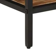 Coffee Table 45x45x35 Cm Solid Rough Wood Mango - Brown - View 6
