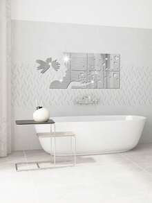 每套12片 - 金色女郎剪影心形镜面墙贴 - 鏡面牆貼 - 查看 7