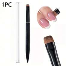 三合一法式美甲刷，多功能刷头，精准美甲刷，适用于凝胶和亚克力指甲，清洁精准，可用作卸甲刷和指甲油刷。 - 彩色 - 查看 8