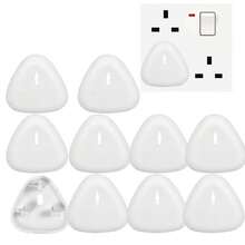 TWO DADS 5/10/30 piezas Tapas de enchufe de Reino Unido, enchufes de para niños y bebés para tomas de corriente del Reino Unido - Multicolor - Ver 9