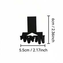 Spooky Halloween Demon Hand Bookmark For Books And Journals, Plastic Craft Desktop Decor And Home Accent, Gothic Reading Nook Accessory, Macabre Desk Ornament For Horror Enthusiasts, Unique Gift Idea For Desk, Shelf And Study Space, Eye-Catching Dark Aesthetic Bookmark Clip And Display Piece - Black - View 6
