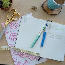 BIC 4 Color Fashion Retractable Ballpoint Pens 1.0mm Medium Point, Multicolor Assorted Ink, 2 Count - 1 - View 4