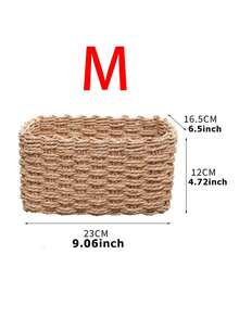 Bộ 3 giỏ đựng đồ đan thủ công (nhỏ + vừa + lớn), chất liệu dây giấy, dùng để sắp xếp và lưu trữ đồ đạc trong nhà, phù hợp cho phòng khách, phòng ngủ, tủ, văn phòng, trang trí nhà cửa, trang trí theo phong cách nông thôn (nhỏ + vừa + lớn), quà tặng ngày lễ, giỏ đựng đồ tái sử dụng, thích hợp đựng văn phòng phẩm, quần áo, đồ chơi, mỹ phẩm, giỏ đựng đồ dùng trên bàn làm việc, quà tặng lý tưởng. - Nhiều màu - Xem 10