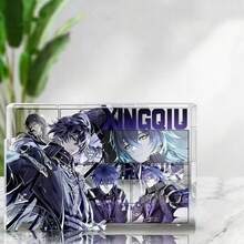 Acrylic Card Brick Collectible Stand, Anime Themed Merchandise, Desktop Decor, Gift For Friends, Students, Birthday, Holiday, Christmas - Multicolor - View 10