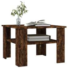 Coffee Table Smoked Oak 60x60x42 Cm Engineered Wood - Brown - View 3