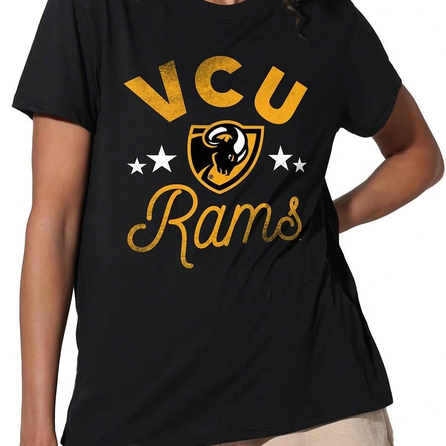 Campus Lab Virginia Commonwealth University Rams Women's Apparel Loose T-Shirt - màu đen - Xem 1