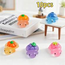 Bộ 10/30/50 chiếc đèn ngủ mini hình rùa trái cây bằng nhựa, giúp giảm lo âu và tăng khả năng tập trung, thích hợp làm quà sinh nhật, quà tặng tiệc tùng, quà tặng đặc biệt, quà tặng ngày lễ, quà tặng Giáng sinh, quà tặng trò chơi khăm, lựa chọn hoàn hảo! - Nhiều màu - Xem 9