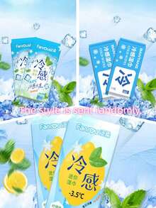 Toallitas húmedas refrescantes, toallitas húmedas portátiles con efecto de enfriamiento, efecto de enfriamiento de -3.5°C, datos de la institución de pruebas profesionales de terceros, el efecto real puede variar - Multicolor - Ver 13