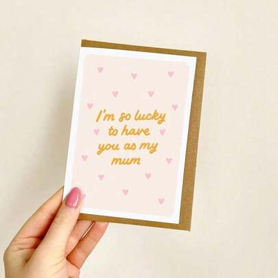 Lucky To Have You As My Mom Card, Happy Mother's Day Card, Birthday Card For Mom, Love You Mom, Mother's Day Gift, Best Mom, First Mother's Day, Funny And Humorous Cards
