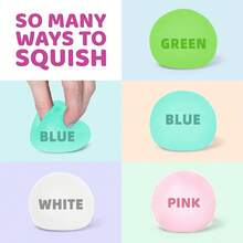 Squeeze Stress Ball, Super Soft Memory Gel Sensory Ball For Adults & Teens, High Density Anxiety Relief Toy, Birthday/Party Gift, Gift Box Filler, Classroom Reward - Multicolor - View 8