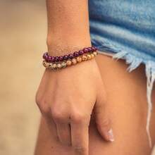 20件套波西米亚风串珠手链套装 - 天然石，适合所有季节和场合 - 彩色 - 查看 2