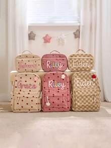 Customizable Kids Backpack And Lunch Box Set - Cute Learning Supplies Pack, Unique Gift For Son Or Daughter - Multicolor - View 3