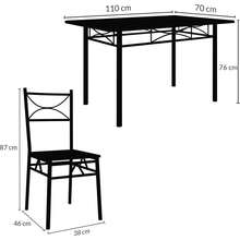 5 Piece Dining Table And Chairs Set 4 | Dining Table & Dining Chairs Set Of 4 - White - View 7