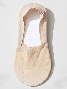 1/5 Pairs Women Lace Shallow Invisible Liner Socks, Non-Slip, Breathable Mesh Thin Socks - Multicolor - View 15