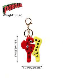 Steal A Brain Rot Keychain, Steal A Brain Rot Game, Strange And Interesting Building Block Character Modeling Toy, Brain Rot Collectible Gift, Fan Christmas Gift, Spring/Summer - Multicolor - View 4