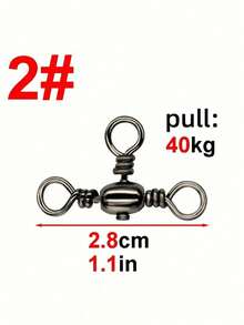 20 chiếc/túi Khóa xoay câu cá 3 chiều, Khóa xoay hình chữ T bền chắc, Đầu nối câu cá - Nhiều màu - Xem 7