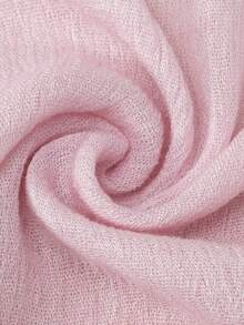1pc Distressed Solid Color Lightweight Casual Long Scarf, Suitable For Daily Use - Raffeld Hijab,Beach,Holiday - Pink - View 2