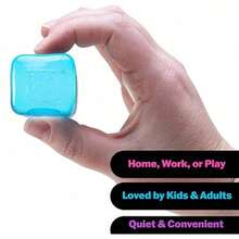 Multi-Purpose Fidget Squishy Cube: Anxiety Relief Stress Ball For Use In Classroom, Outdoor, And Corporate Environments, Desktop Decoration And Prize Solution For Kids And Adults - Hồng - Xem 9