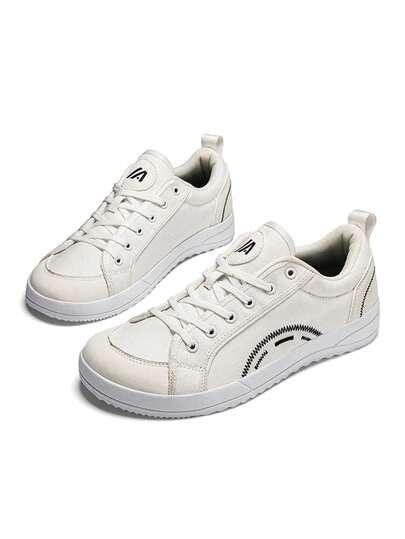 Zapatos deportivos casuales transpirables de color gris claro retro para hombres, suela suave y ligera, cómoda, con caja de punta ancha y diseño simple, adecuados para el uso diario, estudiantes y actividades deportivas
