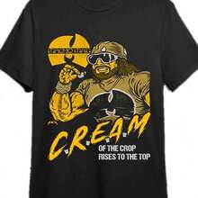 C.R.E.A.M - Macho Man - T-Shirt 334618 Funny Men's Short Sleeve Graphic T-Shirt Collection Black PR - màu đen - Xem 8