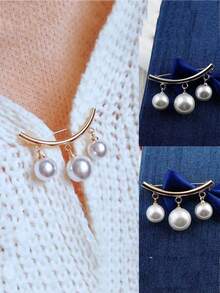 防眩光胸针、胸针、束腰魔术裙裤、防眩光珍珠开衫纽扣、裤腿固定夹、防踩踏裤长调节纽扣 - 彩色 - 查看 10