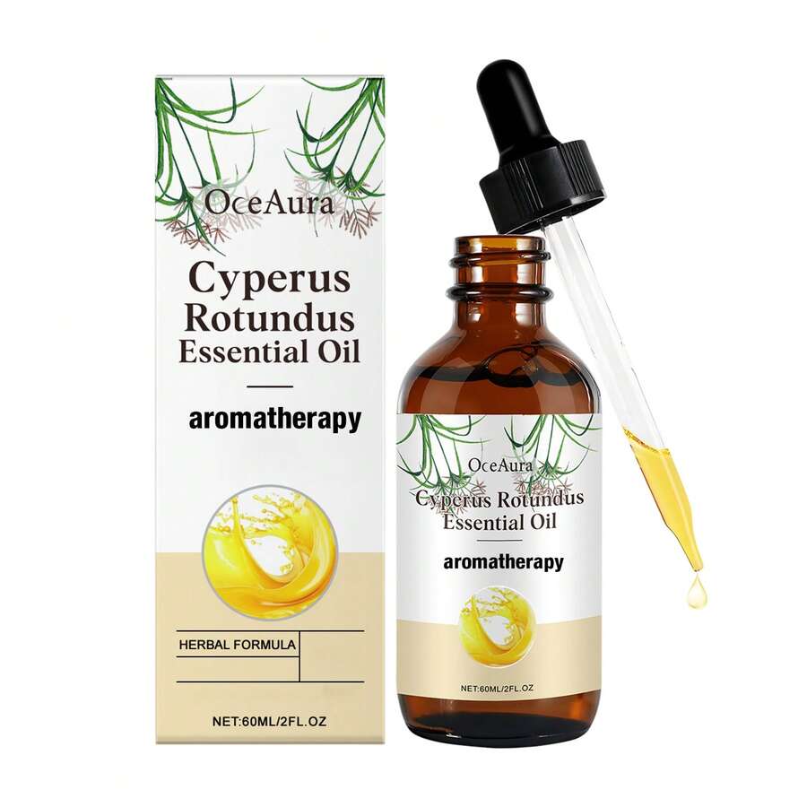 60ml/120ml Cyperus Essential Oil, Gentle & Non-Irritating, Alcohol-Free, Plant Extract, Energizing & Relaxing - Multi Scents - View 1
