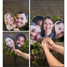 Mask Sticks, Singles Party, Customized Big Head Sticks, Birthday Party Big Head Sticks, Groomsman Gifts - Multicolor - View 5