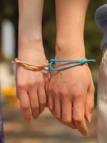 2 件/套情侣黑心磁力手链，友谊手链，送给女朋友、妻子、母亲的礼物，生日礼物情人节、妈妈、母亲、母亲节、礼物 - 黑色 - 查看 7