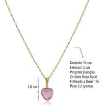 Women's Gold-Plated Costume Jewelry Set With Heart-Shaped Necklace, Earrings, And Bracelet (18k Gold Plated) - 淺粉色 - 查看 4