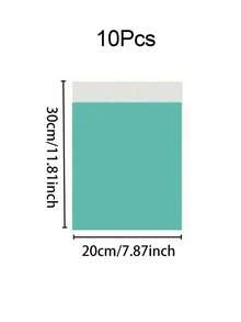 100/50/10 túi quà dày dặn, chống thấm nước, màu trơn, kiểu dáng tối giản, đa năng, phù hợp cho trường học, văn phòng, vận chuyển và gửi thư mùa tựu trường, quà sinh nhật cho nam giới, hộp quà Valentine, hộp quà nam, quà tặng nam, túi quà số lượng lớn, túi quà màu xanh dương, quà Valentine, quà Giáng sinh. - Kem xanh - Xem 9