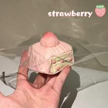 1 pièce Gâteau à la framboise/Gâteau au chocolat blanc de thé au lait Squishies, rebond lent, Squishies en silicone, texture crémeuse, convient aux filles et aux adolescentes comme jouet anti-stress, cadeau - Cadeau parfait - Cadeau d'anniversaire - Cadeau de fête - Cadeau de Noël - Cadeau de Pâques - Multicolore - Voir 8