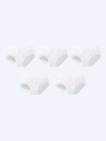 Annil Quần lót cotton nguyên chất dùng một lần, không cần giặt - Gói 5 chiếc quần lót tiệt trùng dùng một lần hàng ngày cho bé gái, vật dụng thiết yếu khi đi du lịch.