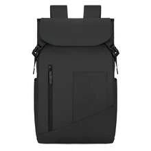 Men's Large Capacity Backpack, Business Commute Casual Travel Lightweight Backpack, Elegant Design - Black - View 4