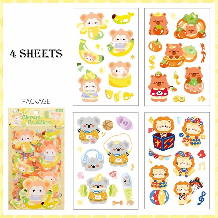 Bộ sưu tập hình dán động vật dễ thương Paper Sweet Dream Graffiti Series, chủ đề Kawaii, đồ dùng tự làm sổ lưu niệm, hình dán ngộ nghĩnh, đồ dùng cho Kindle, hình dán laptop. - nhiều màu - Xem 16