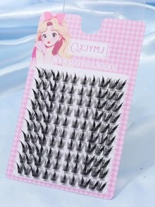 10 Rows 100 Clusters C Curl Flared Cartoon Eyelashes, 9mm-14mm Segmented Lashes, Cat Eye Lashes, Segmented Lashes, Natural Makeup Effect, Suitable For Cosplay And Cartoon Style, Soft And Elongated, Cat Eye Lashes, Single Natural Long Forked Mink Lashes, Reusable, Comfortable And Seamless, Suitable For Daily, Party, Valentine's Day, Travel, Photography, Holiday Makeup, Segmented Lashes, Single Lashes, False Eyelashes. - C - 查看 6