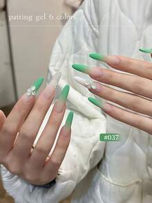 FRESCOBALDI 6 Colors High Saturation Semi-Solid Gel Nail Polish, Suitable For Nail Salons And DIY Use All Season - 彩色 - 查看 5
