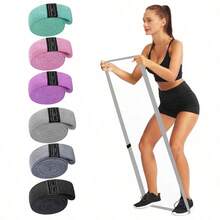 Fitness Resistance Bands - Knit Elastic Stretch Training Pulling Bands, Large/Medium/Small Resistance Levels For Yoga & Strength Training, Pull-Ups Assistance - Multicolor - View 2