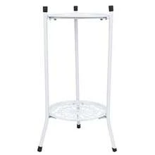 Atyhao Soporte para Maceta de Metal de 2 Niveles Soporte para Maceta Soporte Alto para Plantas Decoración del Hogar Accesorios de Jardín para Flores de Plantas de Jardín blanco - Blanco - Ver 8