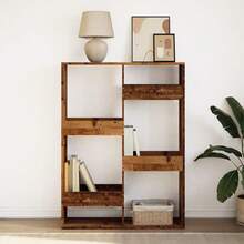 Bookcase Old Wood 100x33x135 Cm Engineered Wood - Brown - View 3