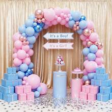 Party Supplies, 125 Sets Of Balloon Arches (5-Inch, 10-Inch, 18-Inch), In Blue, Pink, And Latex Balloons, Suitable For Weddings, Birthdays, Babyshowers, Gender Reveal Parties, Easter, Gift Party Decorations, And Family Room Decor. - View 2