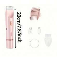 DEBARK 2026 Women's Double-Head Bikini Trimmer, USB Charging Waterproof Painless Electric Razor, Perfect 2-In-1 Body Hair Shaver! Enjoy A Silky Smooth Skin Experience! - 粉色 - 查看 2