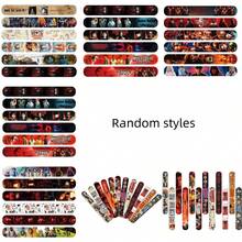 24条装PVC材质按扣手环，适合学生、聚会、节日礼物 - 彩色 - 查看 1