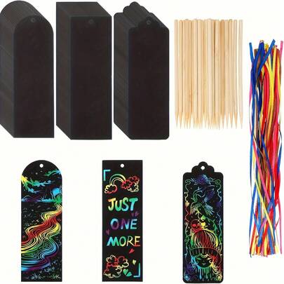 1 Set Paper Crafts, Complete With Ribbons And Sticks. Ideal For Party Giveaways And Office Use, It Includes 3 Distinct Designs